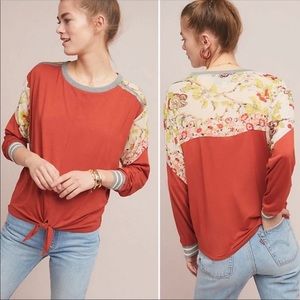 Anthropologie TINY Mixed Material Blouse